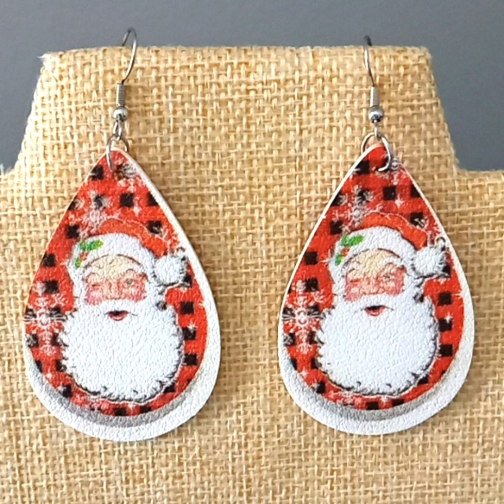 New Santa Dangle Earrings